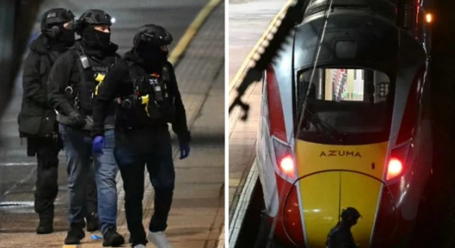 Polisi Anti Terorisme turut menangani kasus penusukan massal di kereta Huntingdon, Inggris [Foto: tangkap layar X]